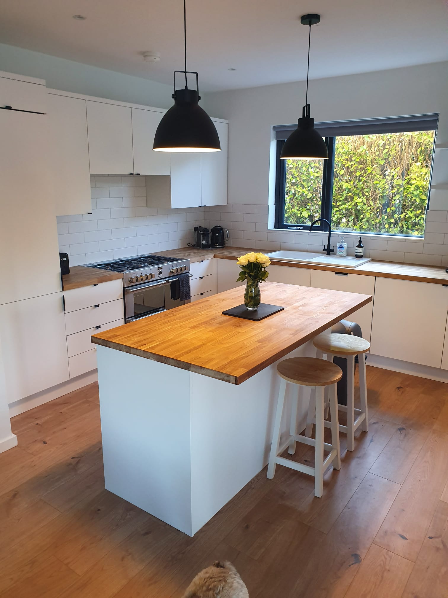 Oak/White Kitchen northern Ireland Enhanced Kitchens Newtownards